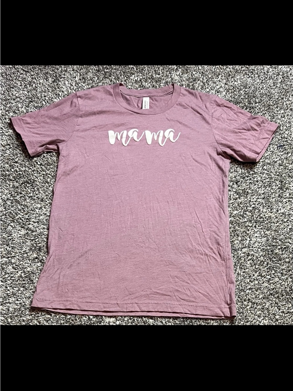Bella Canvas Mauve Pink Tee with White Brand Tag